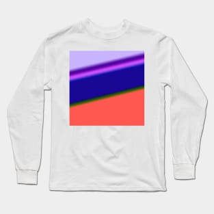 blue red abstract texture art Long Sleeve T-Shirt